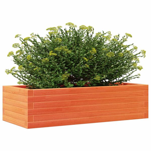vidaXL plantekasse 90x40x23 cm massivt fyrretr&aelig; gyldenbrun