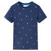 T-shirt til b&oslash;rn str. 104 m&oslash;rkebl&aring;