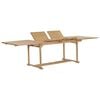 vidaXL forl&aelig;ngeligt havebord 180-280 x 100 x 75 cm massivt teaktr&aelig;