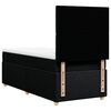vidaXL kontinentalseng med madras 90x190 cm stof sort