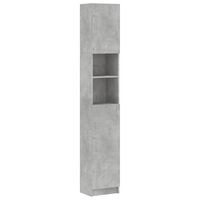 vidaXL badeværelsesskab 32x25,5x190 cm konstrueret træ betongrå