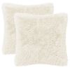 vidaXL Pude med pude HEERLEN 2 stk. Hvid PV Fleece