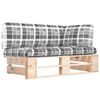 vidaXL hj&oslash;rnemodul til pallesofa impr&aelig;gneret fyrretr&aelig;