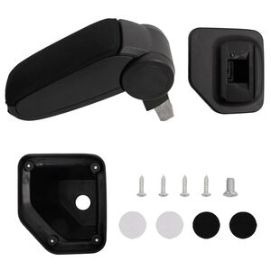 vidaXL arml&aelig;n til bil til HYUNDAI I20 (2015-2019) sort 15x32x(40-52) cm ABS