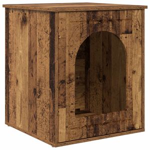 vidaXL Kat Hus Gammelt tr&aelig; 53 x 52 x 62 cm Konstrueret tr&aelig;