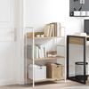 vidaXL bogreol 60x27,6x90,5 cm 3 hylder konstrueret tr&aelig; egetr&aelig;sfarve