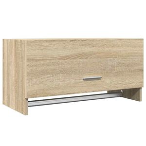 vidaXL garderobe 70x32,5x35 cm konstrueret tr&aelig; sonoma-eg