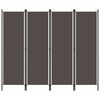 vidaXL 4-panels rumdeler 200 x 180 cm antracitgr&aring;