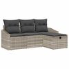 vidaXL Sofa S&aelig;t 4 stk. polyrattan