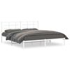 vidaXL sengeramme med sengegavl 183x213 cm metal hvid