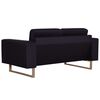 vidaXL 2-personers sofa i stof sort