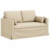 vidaXL Sofa 2 pcs Creme 139 x 78 x 80 cm Stof