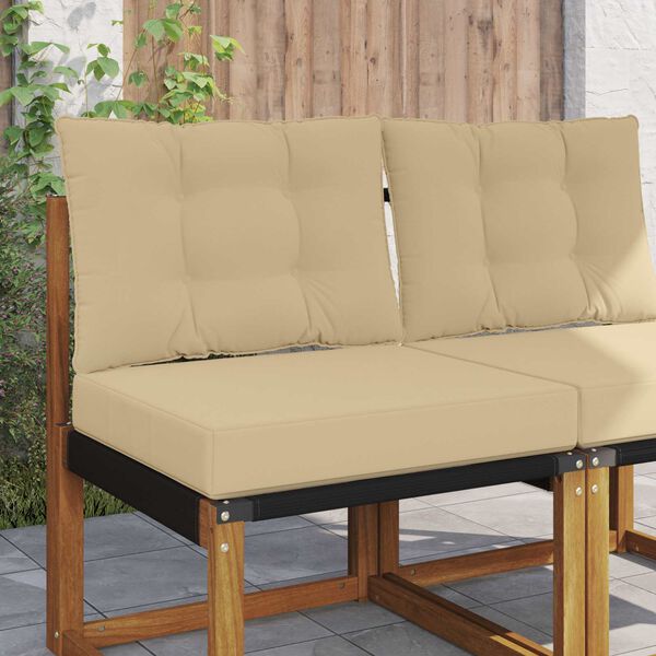 vidaXL Udend&oslash;rs Sofa Pude 2 pcs Beige Polyester