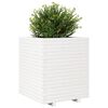vidaXL plantekasse 60x60x72 cm massivt fyrretræ hvid