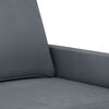 vidaXL 3-personers sofa 180 cm fl&oslash;jl m&oslash;rkegr&aring;