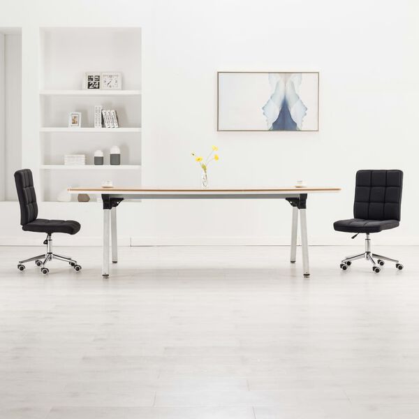 vidaXL spisebordsstole 2 stk. stof sort