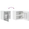 vidaXL K&oslash;kkenskab Lucca 2 pcs Beton Gr&aring; 40 x 31 x 40 cm