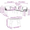 vidaXL Havesofa S&aelig;t 2 pcs Sort polyrattan