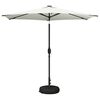 vidaXL Haveparasol med LED lys og fod 270 x 270 cm Polyester