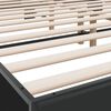 vidaXL sengestel 200x200 cm konstrueret tr&aelig; og metal sort