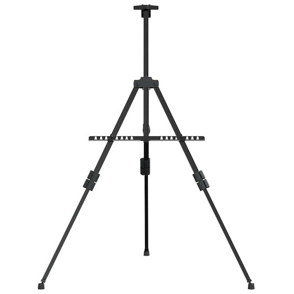 vidaXL justerbart staffeli metal sort