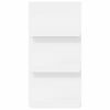 vidaXL Magasin Rack med hylde Hvid 51 x 11 x 102 cm Konstrueret tr&aelig;