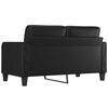 vidaXL 2-personers sofa 140 cm kunstl&aelig;der sort