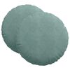 vidaXL S&aelig;depuder 2 pcs Havgr&oslash;n &Oslash; 40 x 13 cm Fl&oslash;jl