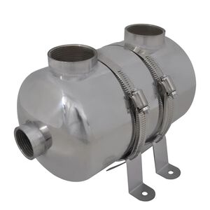vidaXL varmeveksler til pool 292 x 134 mm 28 kW