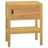 vidaXL badev&aelig;relsesskab 60x40x75 cm massivt teaktr&aelig;