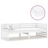 vidaXL daybed med madras 90x200 cm massivt fyrretr&aelig; hvid