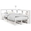 vidaXL seng med reol uden madras 90x200 cm massivt fyrretr&aelig; hvid