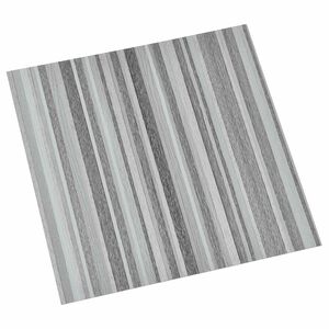 vidaXL Selvkl&aelig;bende Gulvplanker Gr&aring; og sort 30,5 x 30,5 cm 20 stk. PVC