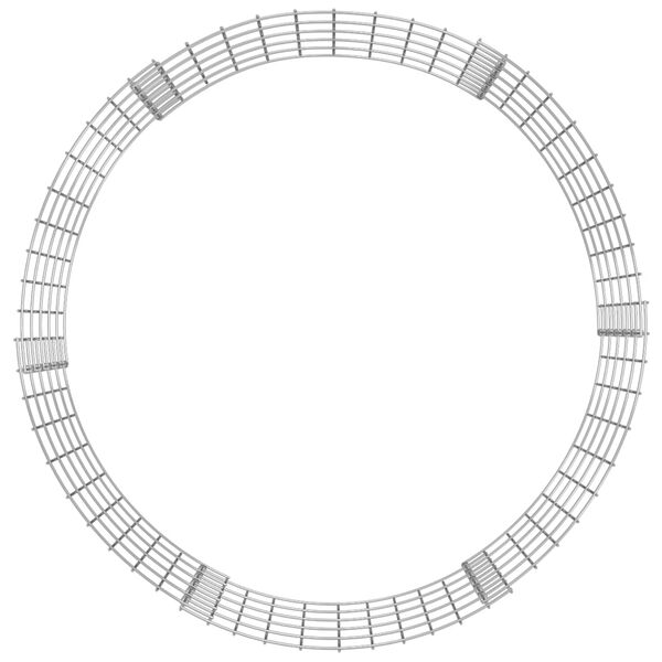 vidaXL kompostbeholder &Oslash;100x50 cm galvaniseret st&aring;l
