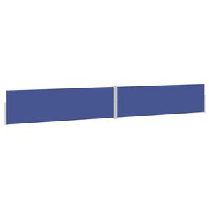 vidaXL sammenrullelig sidemarkise til terrassen 170x1200 cm bl&aring;