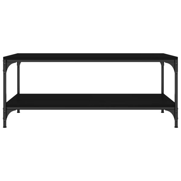 vidaXL sofabord 80x50x40 cm konstrueret tr&aelig; sort