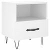vidaXL sengebord 40x35x47,5 cm konstrueret tr&aelig; hvid