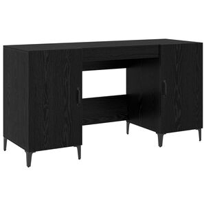 vidaXL Bord Sort eg Konstrueret tr&aelig; 140 x 50 x 75 cm