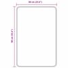 vidaXL Antiskrid Badm&aring;tte Creme 60 x 90 cm PP