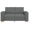 vidaXL 2-personers sofa m&oslash;rkegr&aring; 160x78x84 cm stof