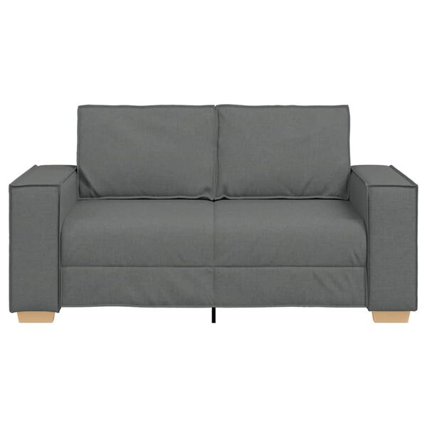 vidaXL 2-personers sofa m&oslash;rkegr&aring; 160x78x84 cm stof