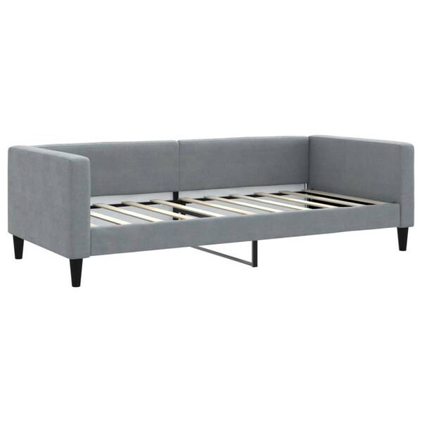 vidaXL daybed 90x190 cm stof lysegr&aring;