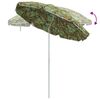 vidaXL Strand Parasol Camouflage 161 x 193 cm Polyester