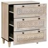 vidaXL Sideboard Hvid 60 x 33 x 75 cm Massivt mangotr&aelig;