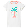 T-shirt til b&oslash;rn str. 92 ecrufarvet