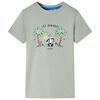 vidaXL T-shirt til b&oslash;rn str. 140 lys kakifarve