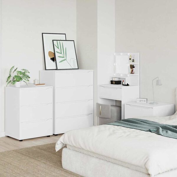 vidaXL Opbevaringsskabe 2 pcs Hvid 80 x 48 x 105 cm Konstrueret tr&aelig;