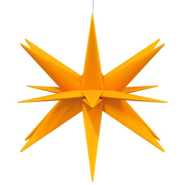 vidaXL juledekorationer med LED-lys 3 stk. 43 cm foldbar gul