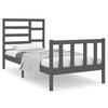 vidaXL sengeramme 75x190 cm Small Single massivt tr&aelig; gr&aring;