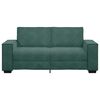 vidaXL 2-personers sofa 180x78x84 cm fl&oslash;jl m&oslash;rkegr&oslash;n